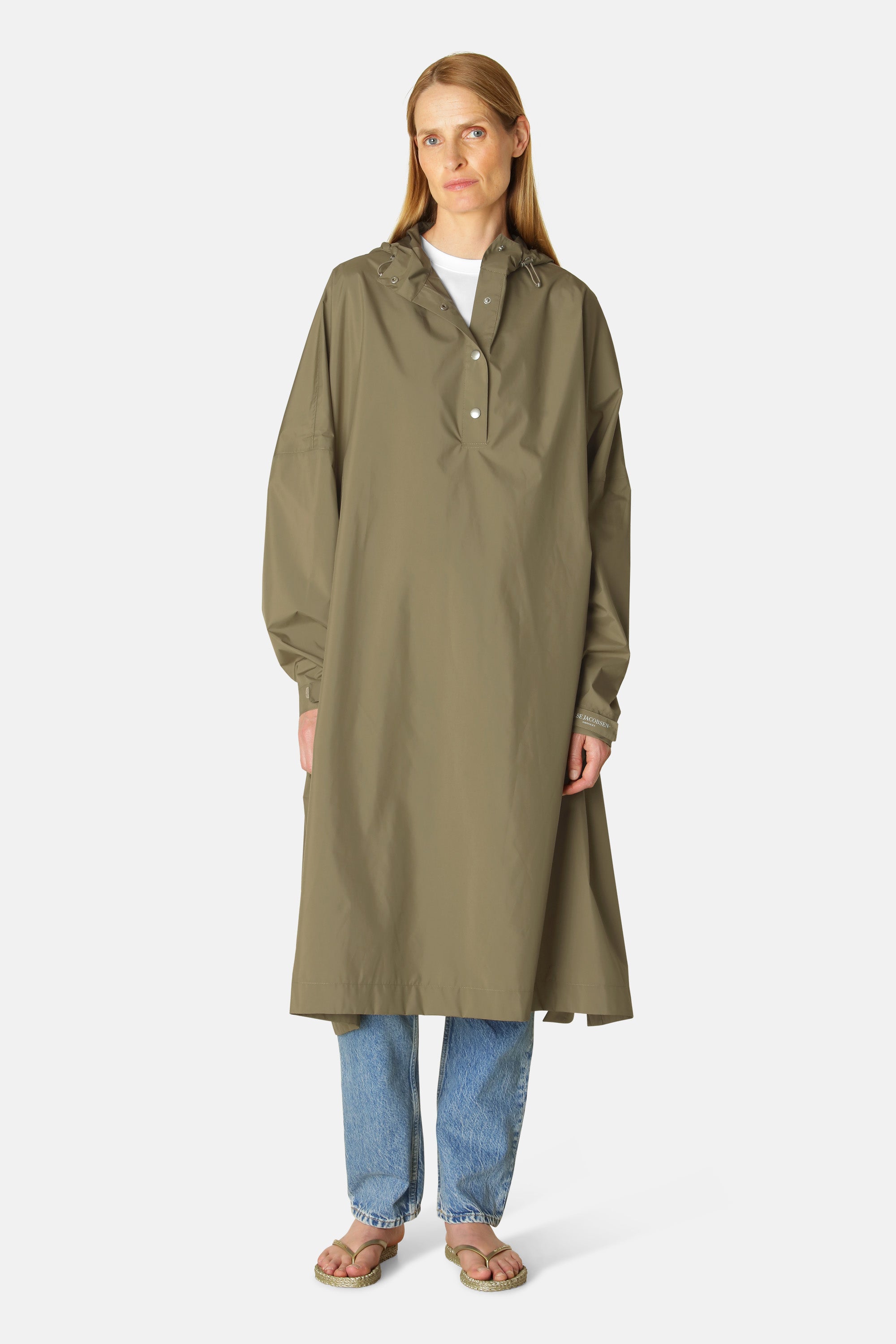 Ilse Jacobsen Hornbæk Rain Poncho Mit Ärmeln Poncho 496 Covert Green